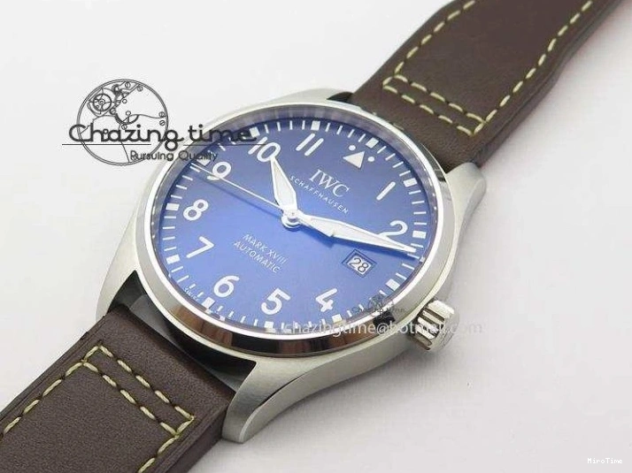 MIROTIME 0320 Mark XVIII Le Petit Prince IW327004 SS Mk Maker Best Edition Blue Dial On Brown Leather Strap A TimelessDesign 7296